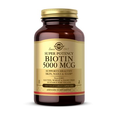 Biotin 5000 mcg (100 veg caps) 000017489 фото