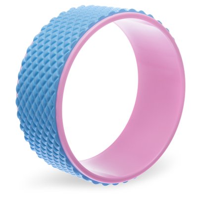 Колесо-кольцо для йоги массажное SP-Sport FI-1749 Fit Wheel Yoga (EVA, PP, р-р 33х14см, цвета в ассортименте) FI-1749_Розовый-голубой фото