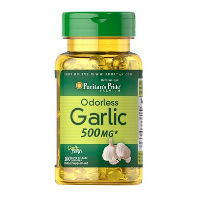 Odorless Garlic 500 mg (100 softgels) 000013295 фото