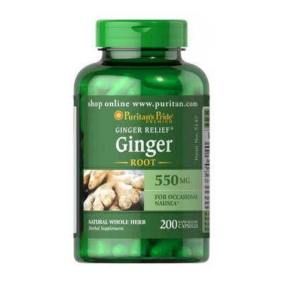 Ginger Root 550 mg (200 caps) 000021060 фото