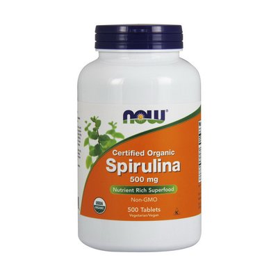 Spirulina 500 mg organic (500 tabs) 000013400 фото