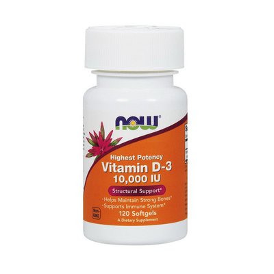 Vitamin D-3 250 mcg (10,000 IU) (120 softgels) 000012438 фото