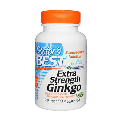 Extra Strength Ginkgo 120 mg (120 caps) 000006807 фото