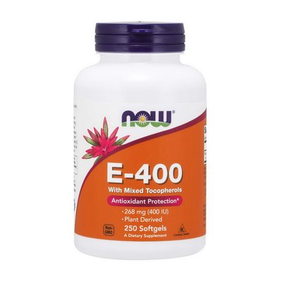 E-400 with mixed Tocopheryl (250 softgels) 000022326 фото