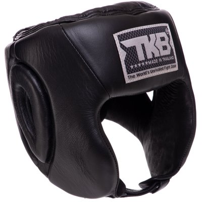 Шлем боксерский открытый кожаный TOP KING Open Chin TKHGOC (р-р S-XL, цвета в ассортименте) TKHGOC_Черный_S фото