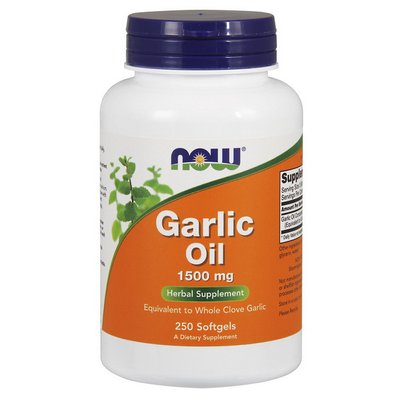 Garlic Oil 1500 mg (250 softgels) 000009933 фото