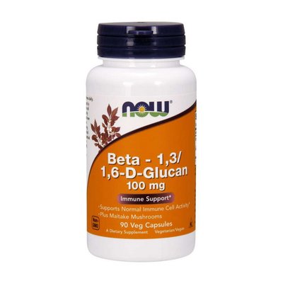 Beta-1,3/1,6-D-Glucan 100 mg (90 veg caps) 000010553 фото