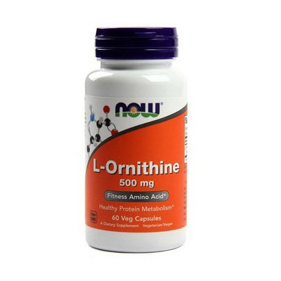 L-Ornithine 500mg (60 caps) 000007214 фото