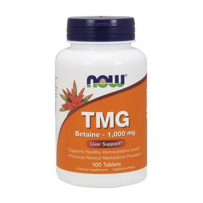 TMG Betaine - 1,000 mg (100 tab) 000021570 фото