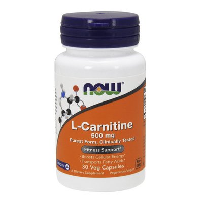 L-Carnitine 500 mg purest form (30 veg caps) 000012086 фото