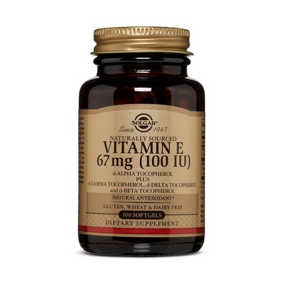 Vitamin E 67 mg (100 IU) (100 softgels) 000017258 фото