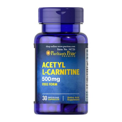 Acetyl L-Carnitine 500 mg (30 caps) 000011870 фото