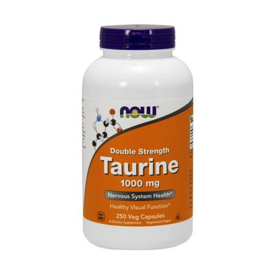 Taurine 1000 mg Double Strength (250 veg caps) 000008809 фото