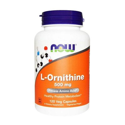 L-Ornithine 500 mg (120 veg caps) 000017496 фото