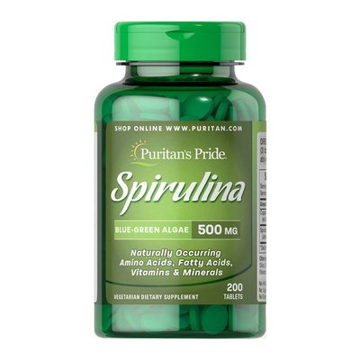 Spirulina 500 mg (200 tablets) 000014860 фото