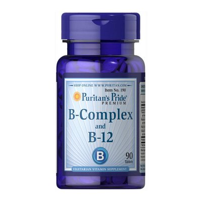 Vitamin B-Complex and Vitamin B-12 (90 tablets) 000013506 фото