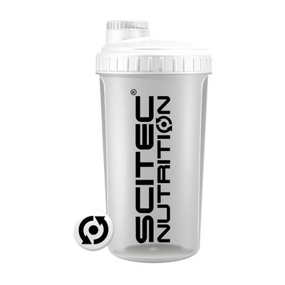 Shaker Scitec Nutrition (700 ml, opaque white lid) 000021531 фото