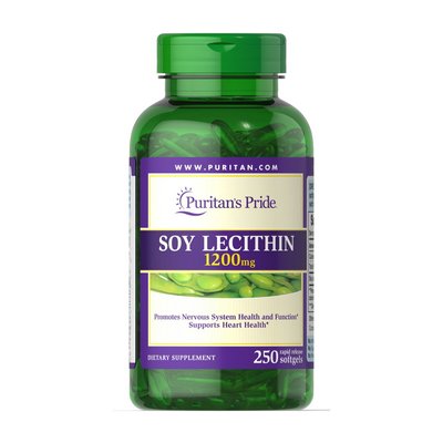 Soy Lecithin 1200 mg (250 softgels) 000020885 фото