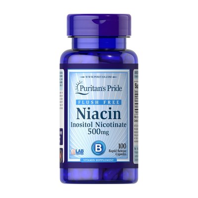 Niacin 500 mg (100 caps) 000019037 фото