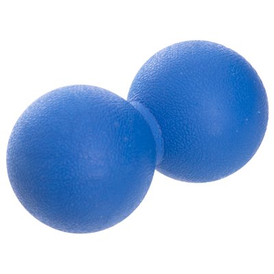 Мяч кинезиологический двойной Duoball (мини валик) SP-Planeta FI-6909 (TPR, размер 11см, цвета в ассортименте) FI-6909_Синий фото