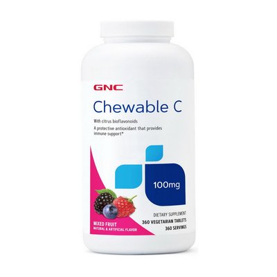 Chewable C 100 mg (360 veg tab, mixed fruit) 000021119 фото