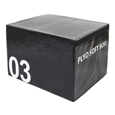 Бокс плиометрический мягкий (1шт) Zelart FI-5334-3 SOFT PLYOMETRIC BOXES (EPE, PVC, р-р 70х70х60см, черный) FI-5334-3 фото