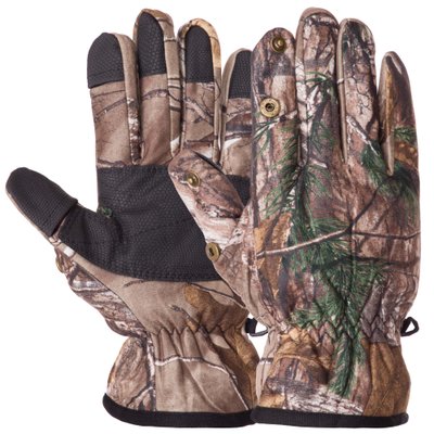 Перчатки для охоты и рыбалки, с отстегивающимися пальцами SP-Sport BC-7388 (PL, нейлон, размер универсальный, Камуфляж Лес) BC-7388_Камуфляж Лес_L фото
