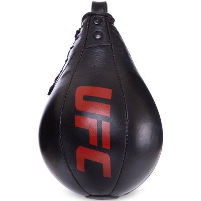 Груша пневматическая Каплевидная подвесная UFC PRO UHK-75098 (верх-кожа, латекс. камера, d-20см, черный) UHK-75098 фото