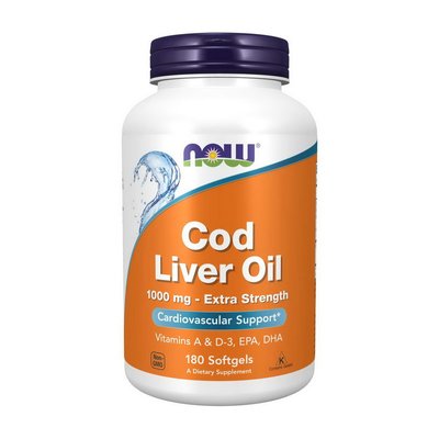 Cod Liver Oil (180 softgels) 000022424 фото