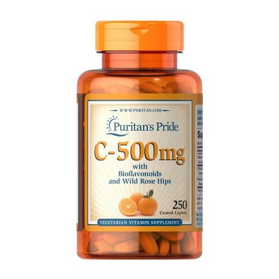 Vitamin C-500 mg with Bioflavonoids and Wild Rose Hips (250 caplets) 000014640 фото