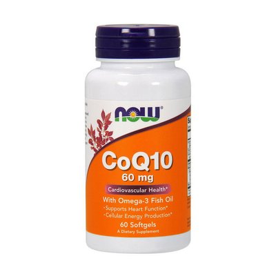 CoQ10 60 mg with Omega-3 (60 softgels) 000013149 фото