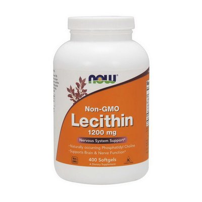 Lecithin 1200 mg Non - GMO (400 softgels) 000021460 фото