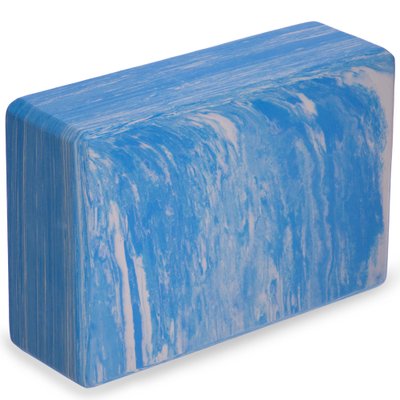 Блок для йоги мультиколор Record FI-5164 (EVA, р-р 23х15х7,5см, цвета в ассортименте) FI-5164_Синий фото