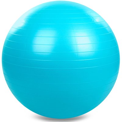 Мяч для фитнеса (фитбол) гладкий сатин 85см Zelart FI-1985-85 (PVC, 1200г, цвета в ассортименте, ABS технолог) FI-1985-85_Голубой фото