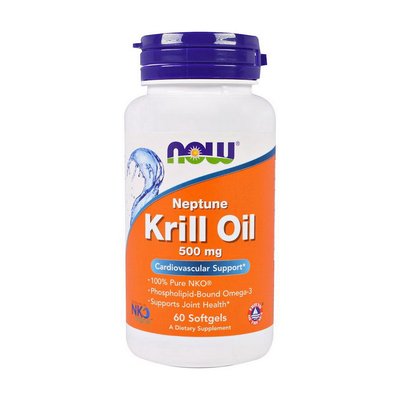 Krill Oil 500 mg (60 softgels) 000015033 фото
