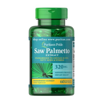 Saw Palmetto Extract 320 mg (60 softgels) 000020521 фото