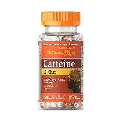 Caffeine 200 mg (60 caps) 000006960 фото