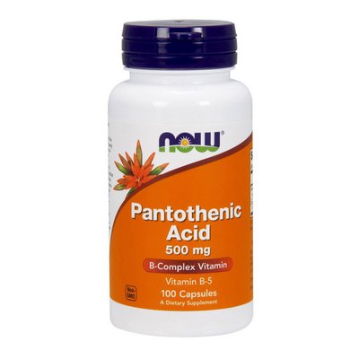Pantothenice Acid 500 mg (100 caps) 000011289 фото