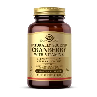 Cranberry with Vitamin C naturally sourced (60 veg caps) 000021212 фото