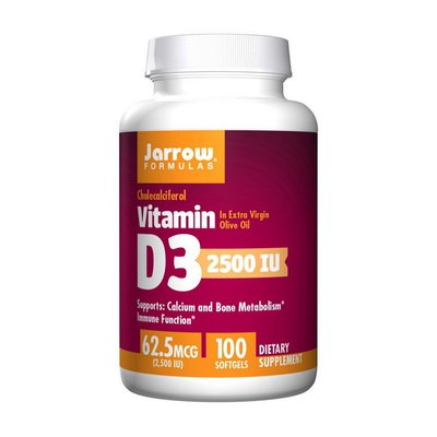 Vitamin D3 2500 IU (100 softgels) 000019383 фото