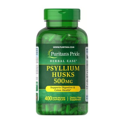 Psyllium Husks 500 mg (400 caps) 000020636 фото