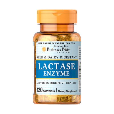Lactase Enzyme 125 mg (120 softgels) 000012596 фото