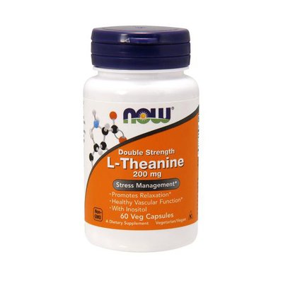 L-Theanine 200 mg Double Strenght (60 veg caps) 000007725 фото