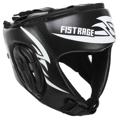 Шлем боксерский открытый кожаный FISTRAGE VL-4150 (р-р S-XL, цвета в ассортименте) VL-4150_Черный_M фото