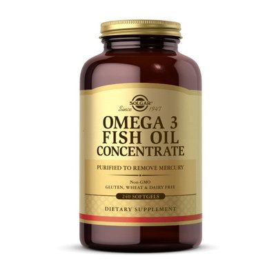 Omega 3 Fish Oil Concentrate (240 softgels) 000016884 фото