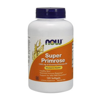 Super Primrose 1300 mg of Evening Primrose Oil (120 sgels) 000020768 фото