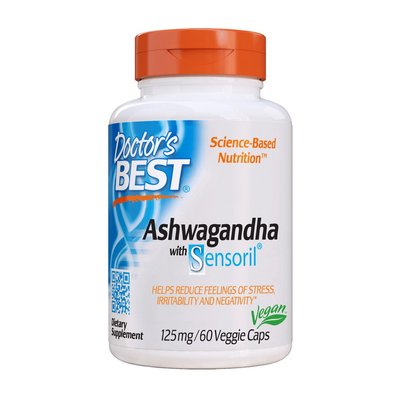 Ashwagandha with Sensoril 125 mg (60 veg caps) 000019871 фото