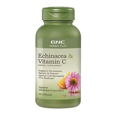 Echinacea Plus Vitamin C (60 caps) 000002858 фото