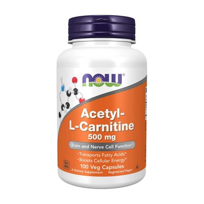 Acetyl-L-Carnitine 500 mg (100 veg caps) 000010244 фото