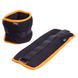 Утяжелители-манжеты для рук и ног SP-Sport FI-1303-3 (2 x 1,5кг) (нейлон,метал.шарики, цвета в ассортименте) FI-1303-3_Черный-оранжевый фото